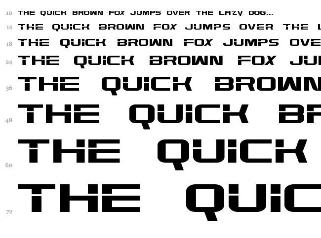 High Def font waterfall